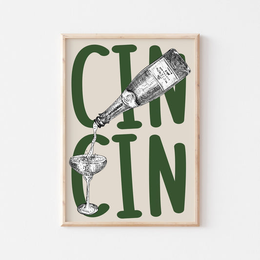 Cin Cin Art Print (A3 size) - Posterami