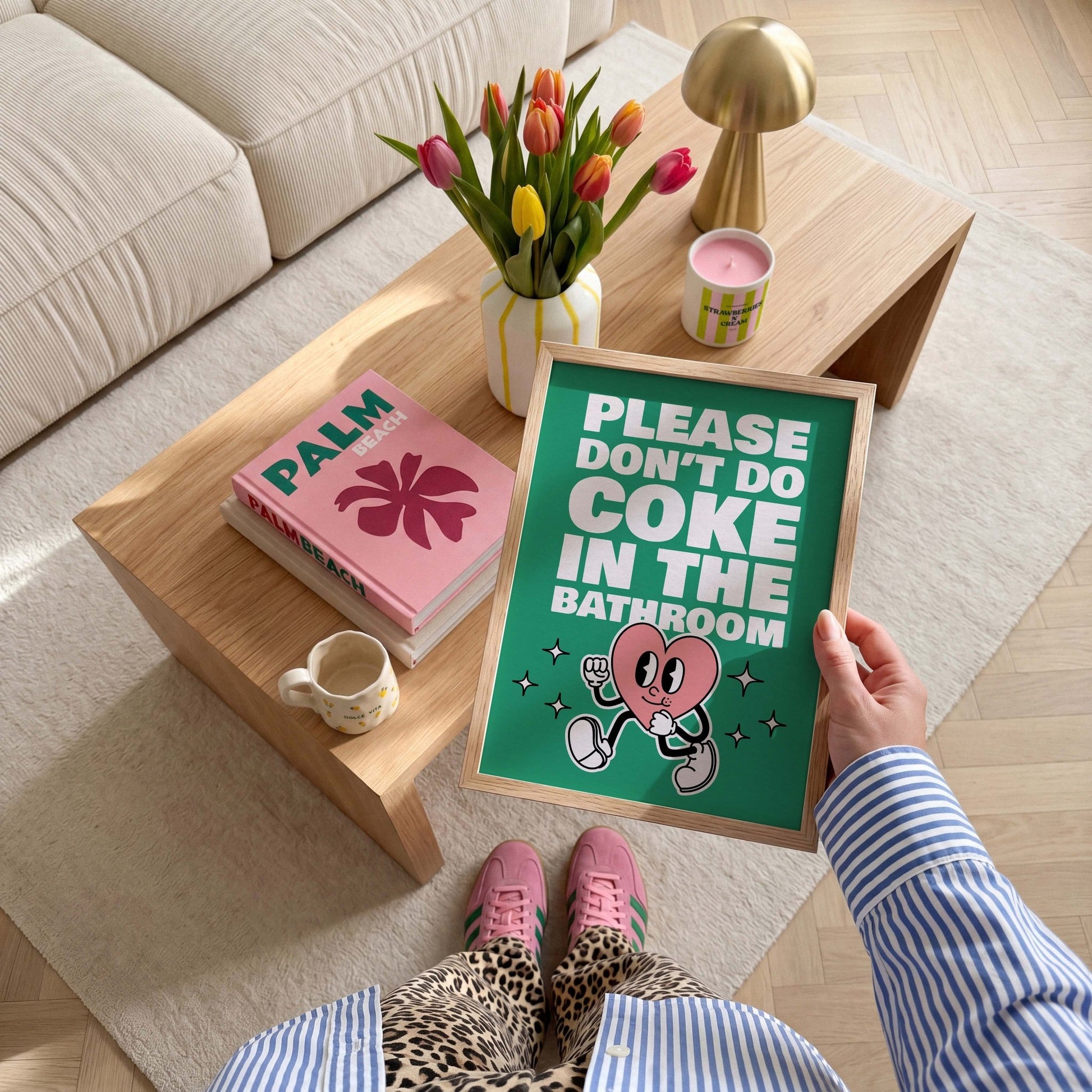 Coke In The Bathroom Print No. 1 - Posterami