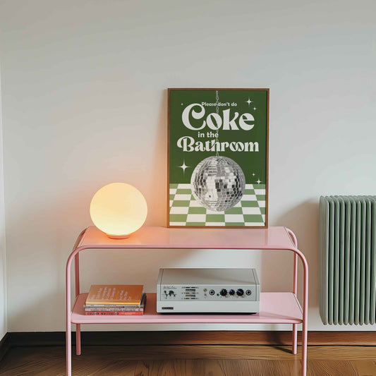 Coke In The Bathroom Print No. 10 - Posterami