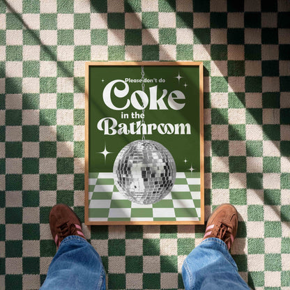 Coke In The Bathroom Print No. 10 - Posterami