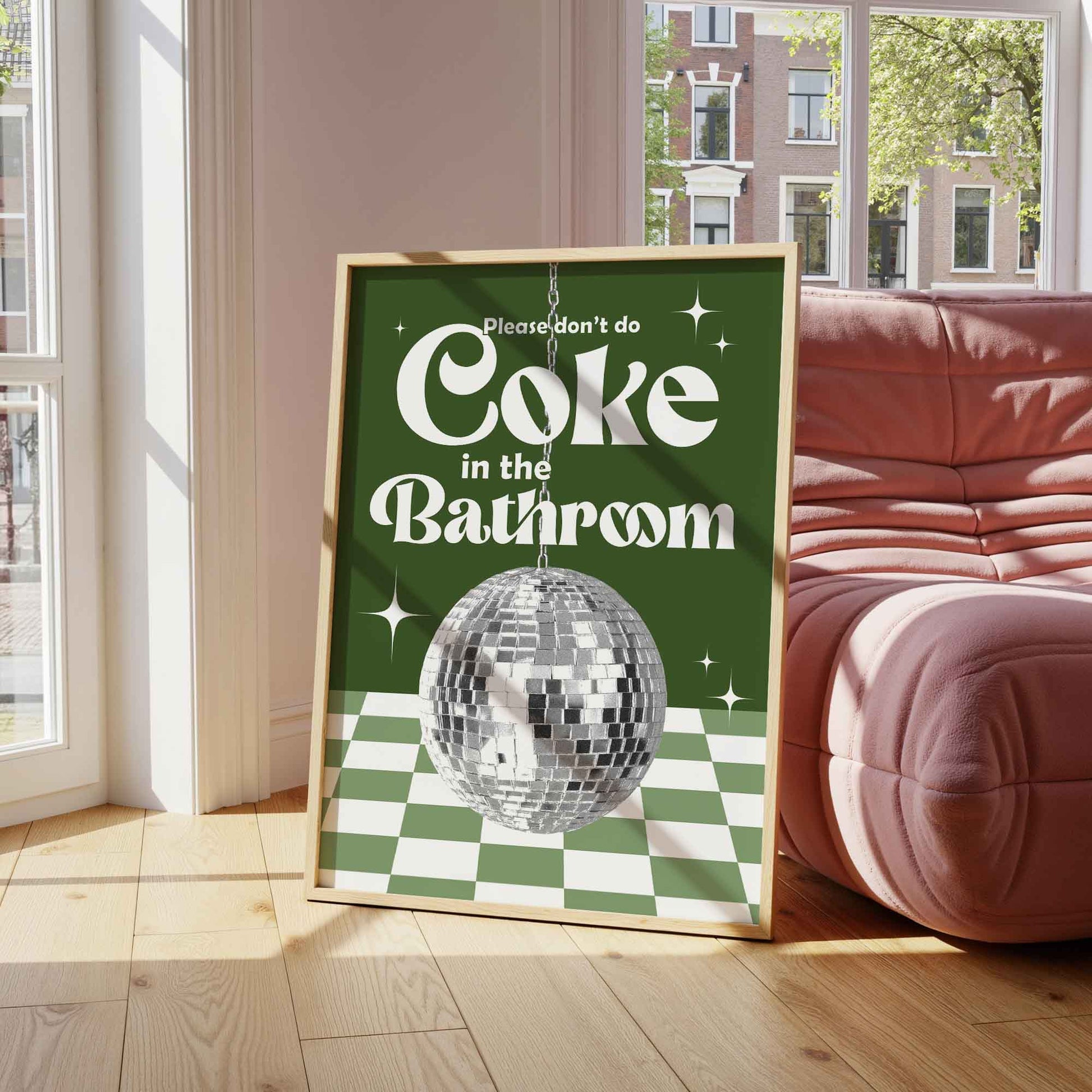 Coke In The Bathroom Print No. 10 - Posterami
