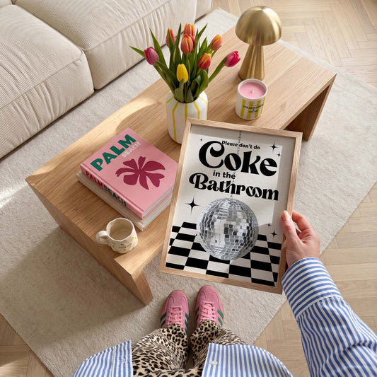 Coke In The Bathroom Print No. 5 - Posterami