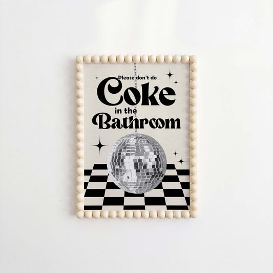 Coke In The Bathroom Print No. 5 - Posterami