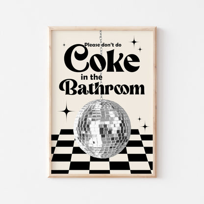 Coke In The Bathroom Print No. 5 - Posterami