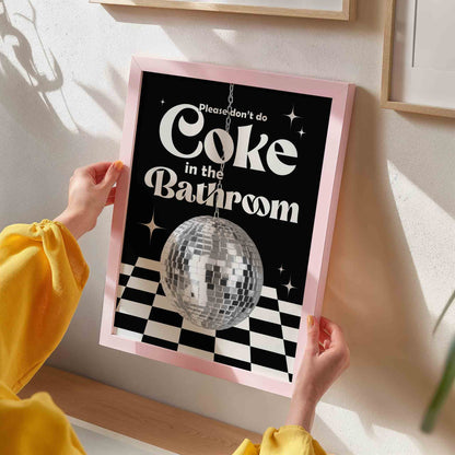 Coke In The Bathroom Print No. 6 - Posterami