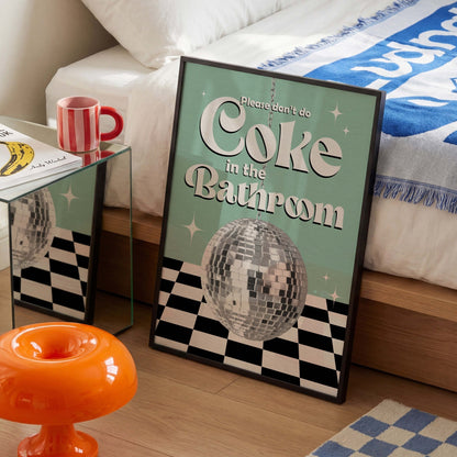 Coke In The Bathroom Print No. 7 - Posterami