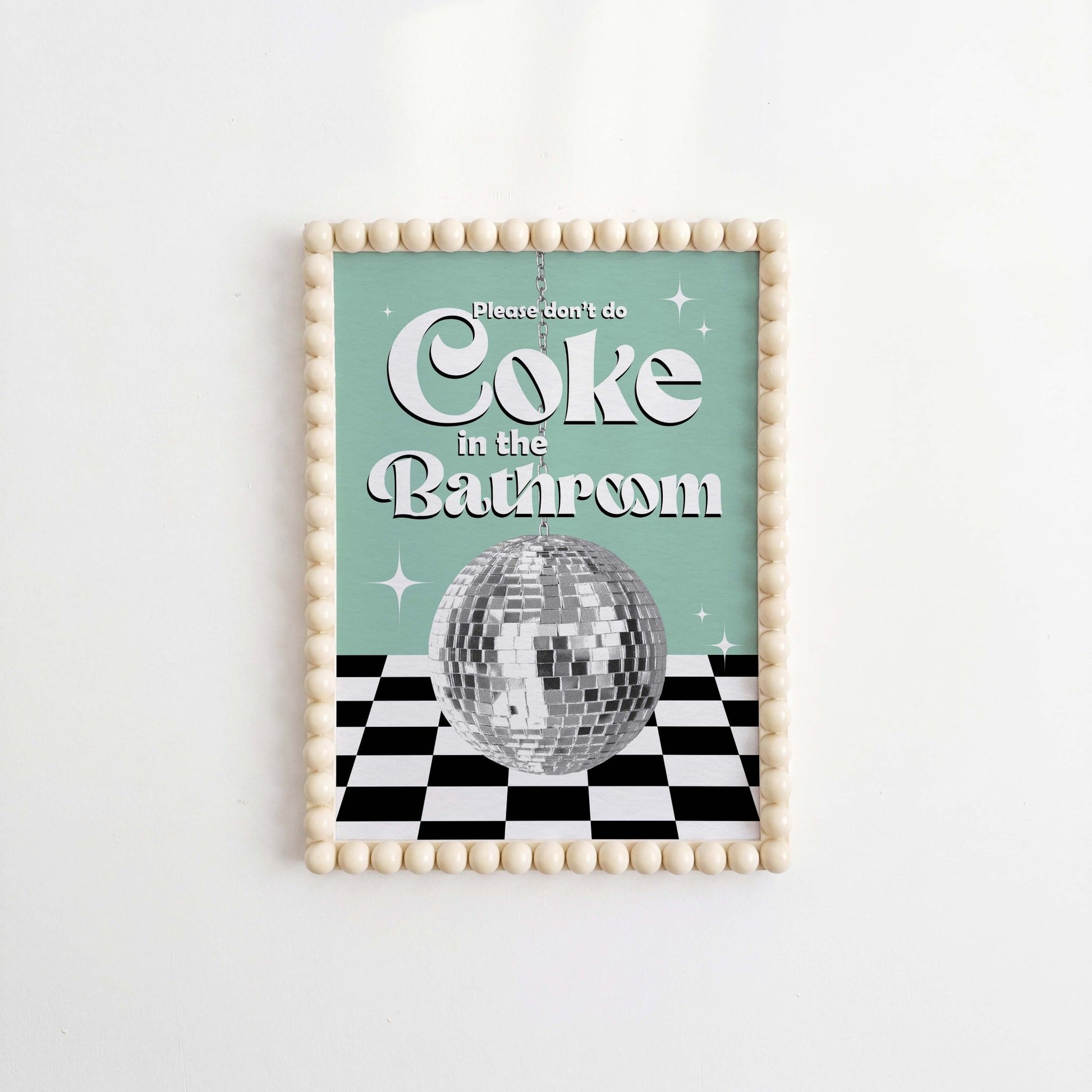 Coke In The Bathroom Print No. 7 - Posterami