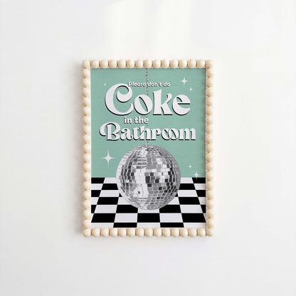 Coke In The Bathroom Print No. 7 - Posterami