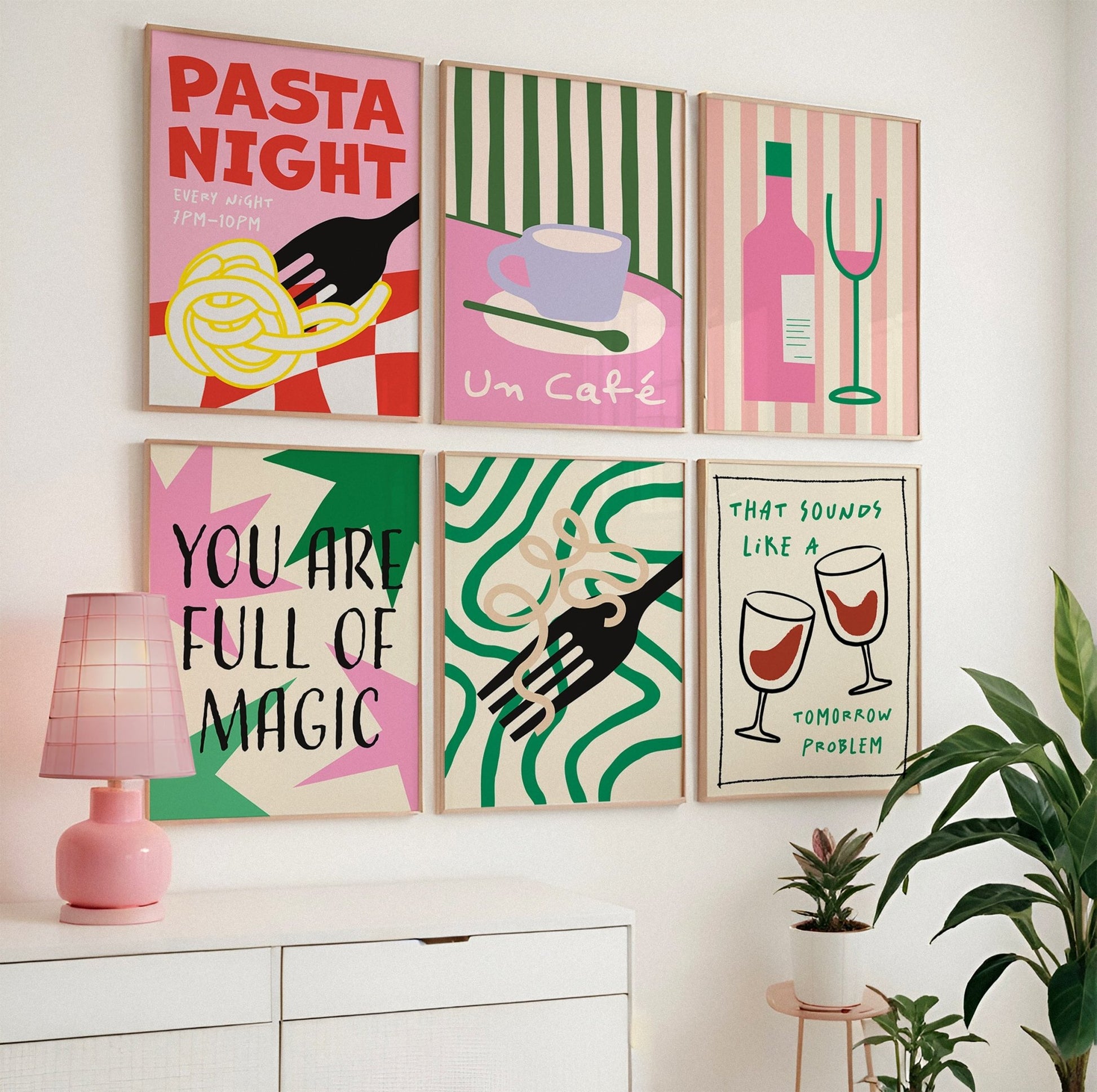 Colorful Art Print Set of 6 - Posterami