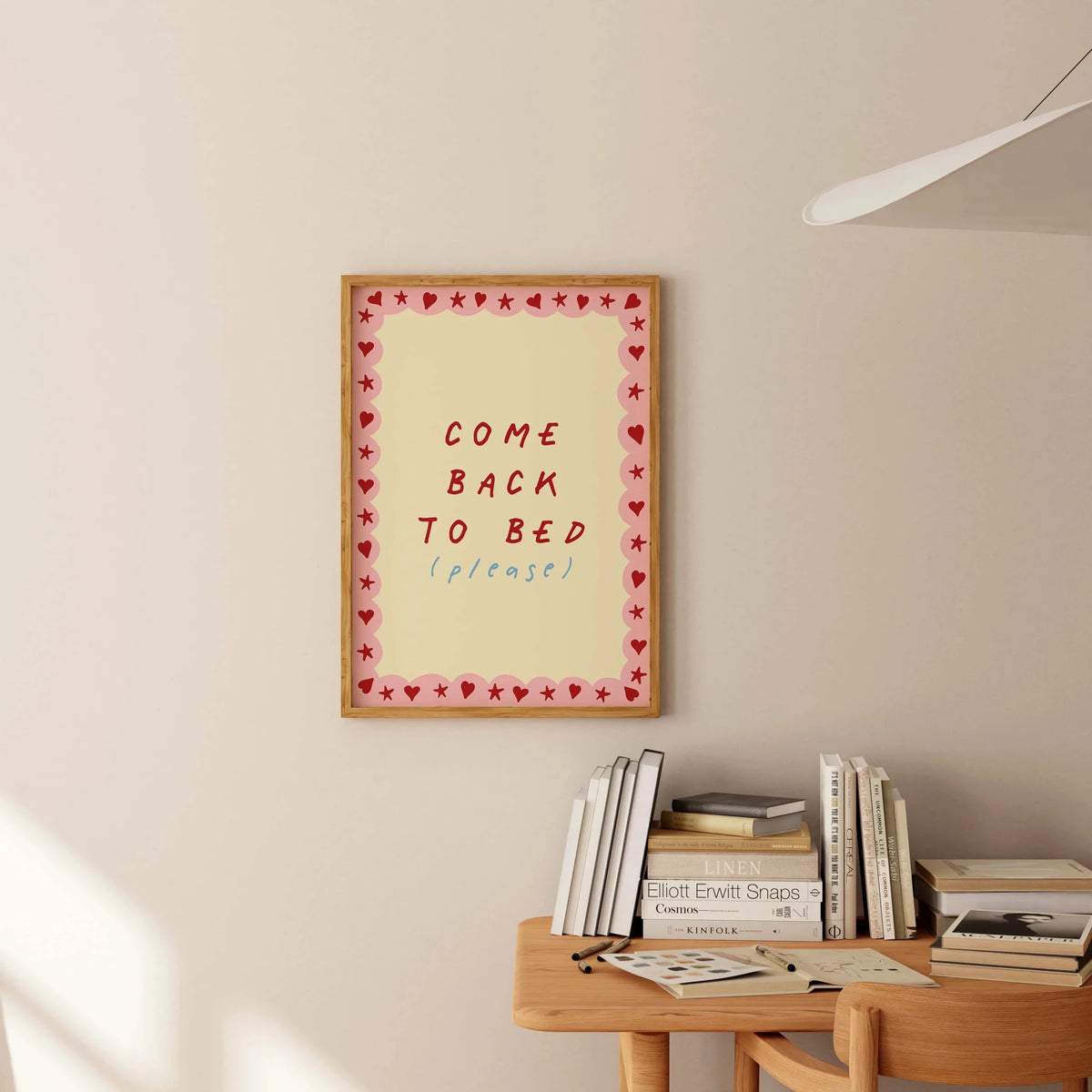 Come Back to Bed Art Print - Posterami