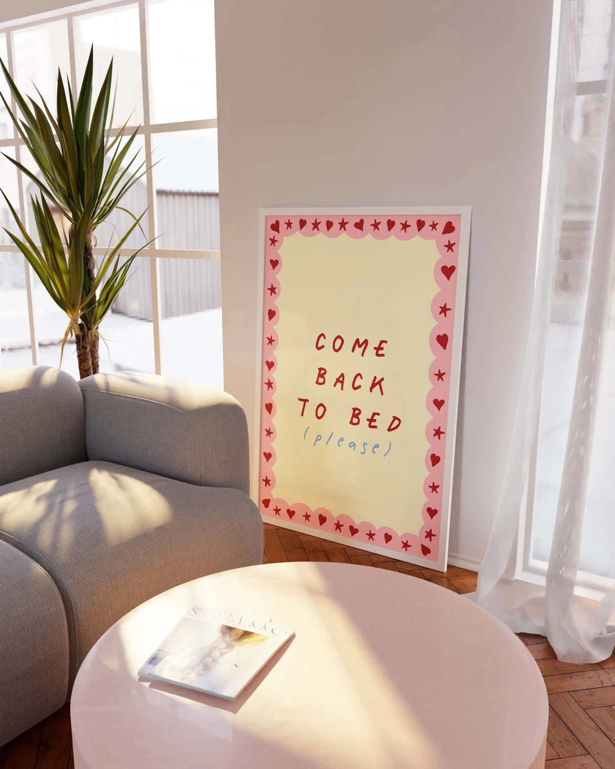 Come Back to Bed Art Print - Posterami