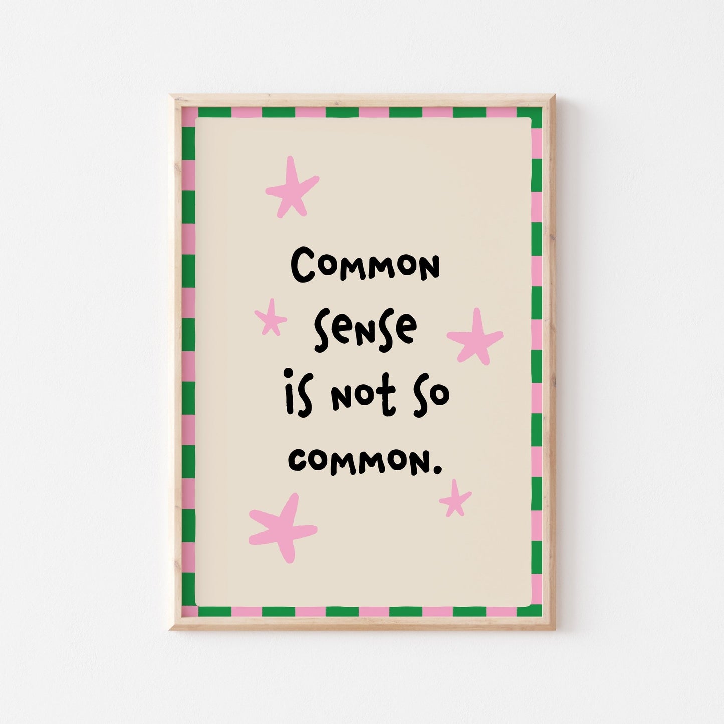Common Sense Art Print - Posterami