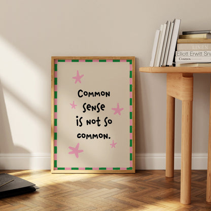 Common Sense Art Print - Posterami