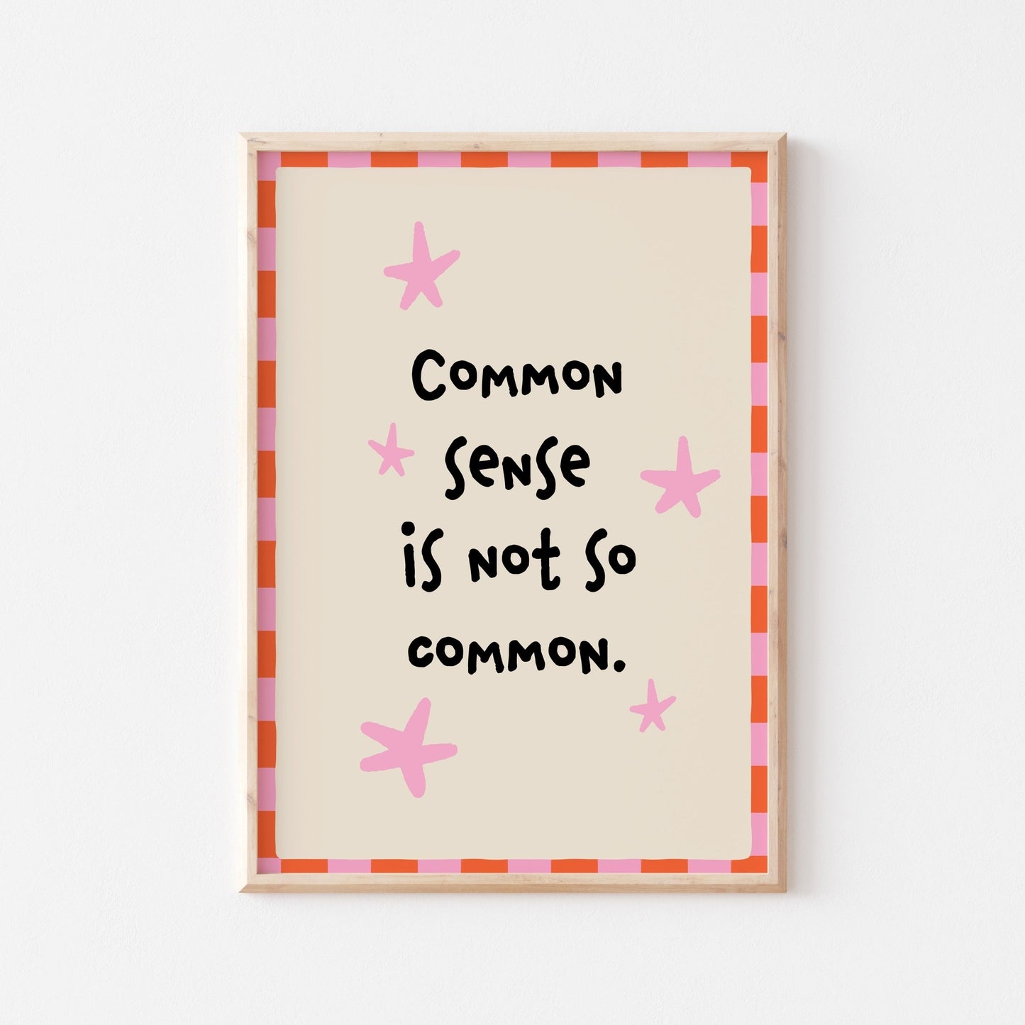 Common Sense Art Print - Posterami