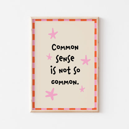 Common Sense Art Print - Posterami