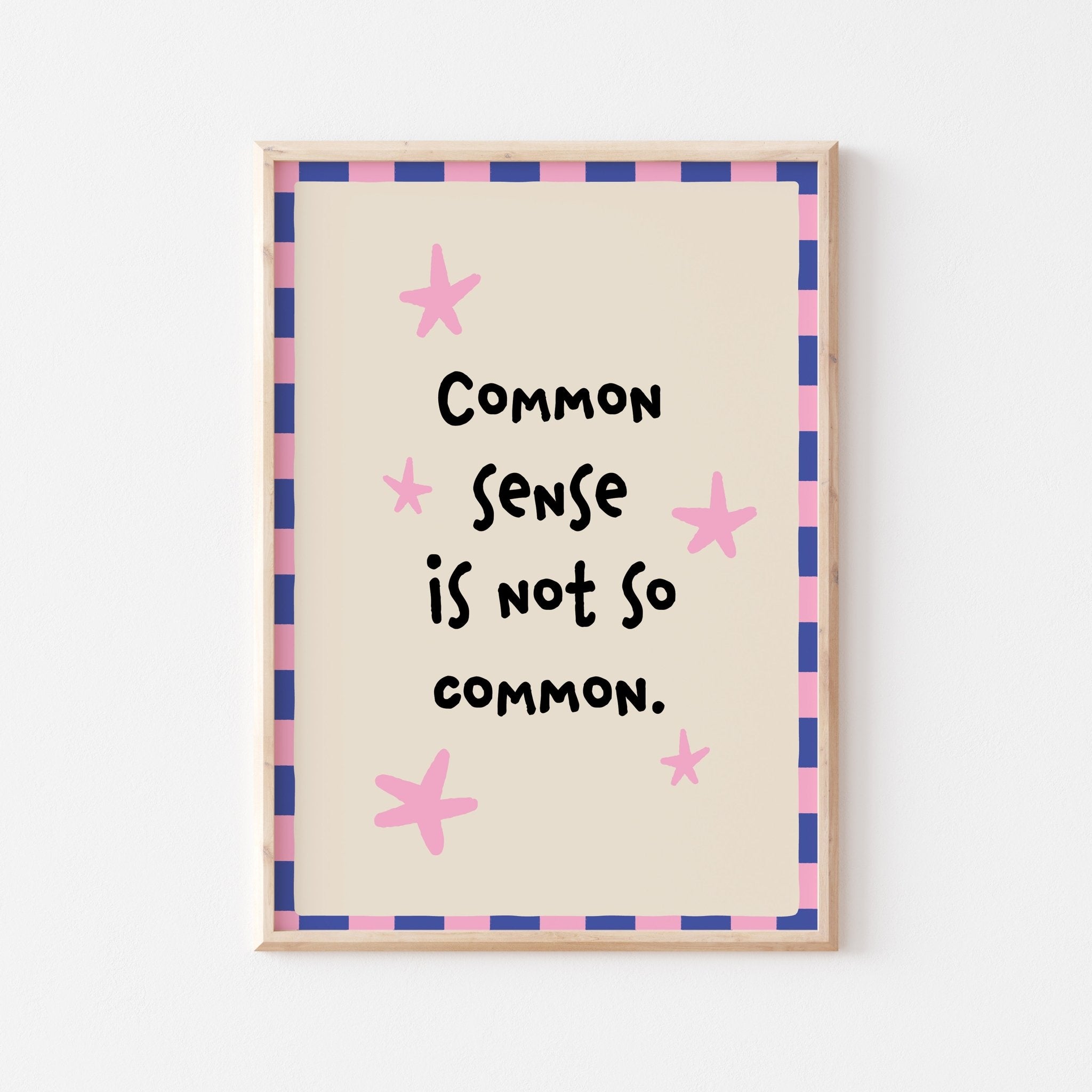 Common Sense Graphics Common Sense Art Print – Posterami
