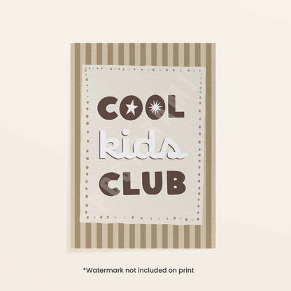 Cool Kids Club Art Print - Posterami