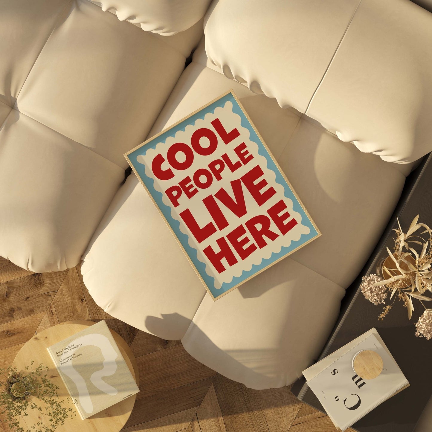 Cool People Live Here Art Print - Posterami