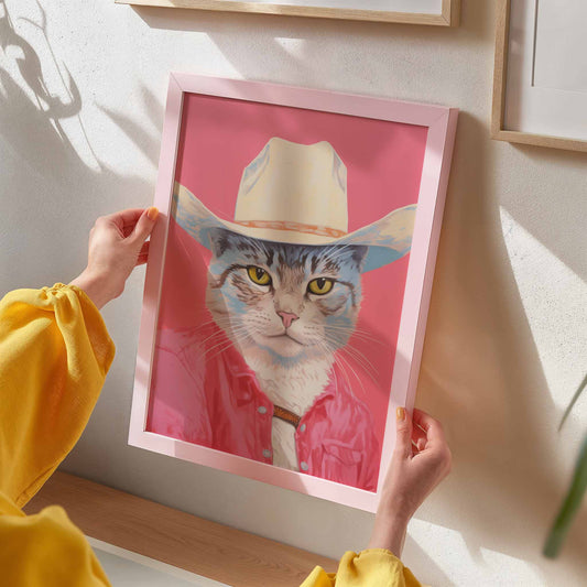 Cowboy Cat Art Print - Posterami