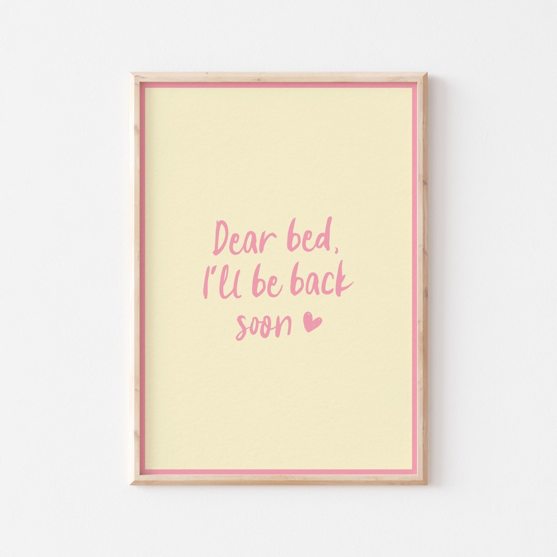 Dear Bed Art Print - Posterami