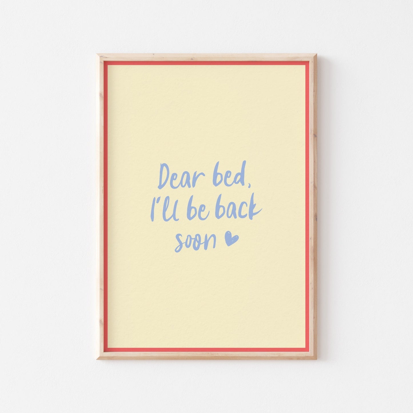 Dear Bed Art Print - Posterami