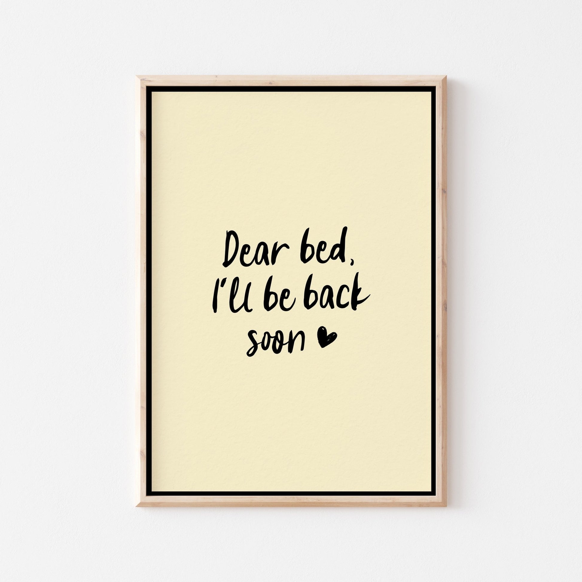 Dear Bed Art Print - Posterami