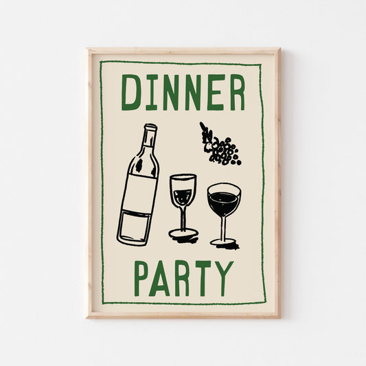 Dinner Party Art Print - Posterami