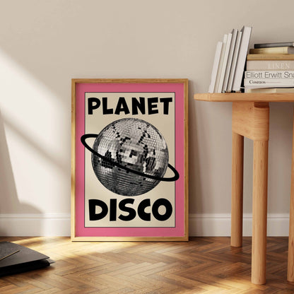 Disco Planet Art Print - Posterami