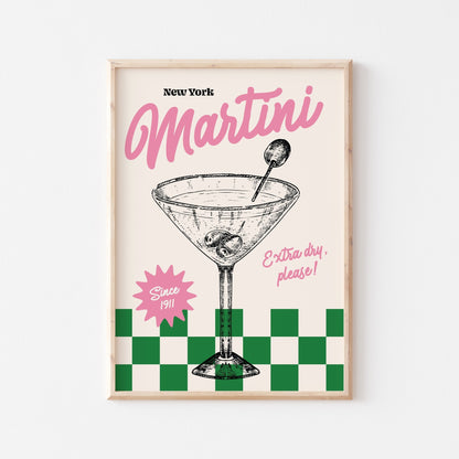 Extra Dry Martini Art Print - Posterami
