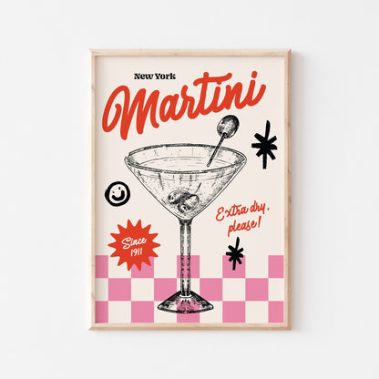 Extra Dry Martini Art Print - Posterami
