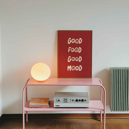 Good Food Good Mood Art Print - Posterami