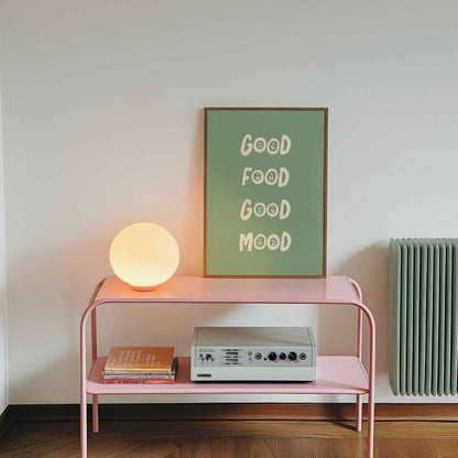 Good Food Good Mood Art Print - Posterami