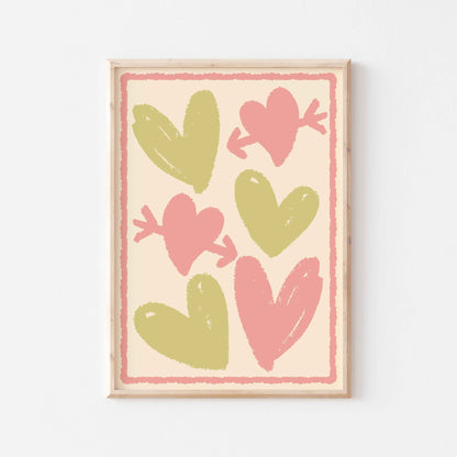 Hearts Art Print - Posterami
