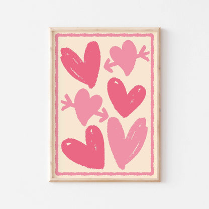 Hearts Art Print - Posterami