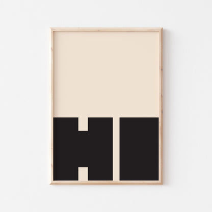 Hi Art Print - Posterami