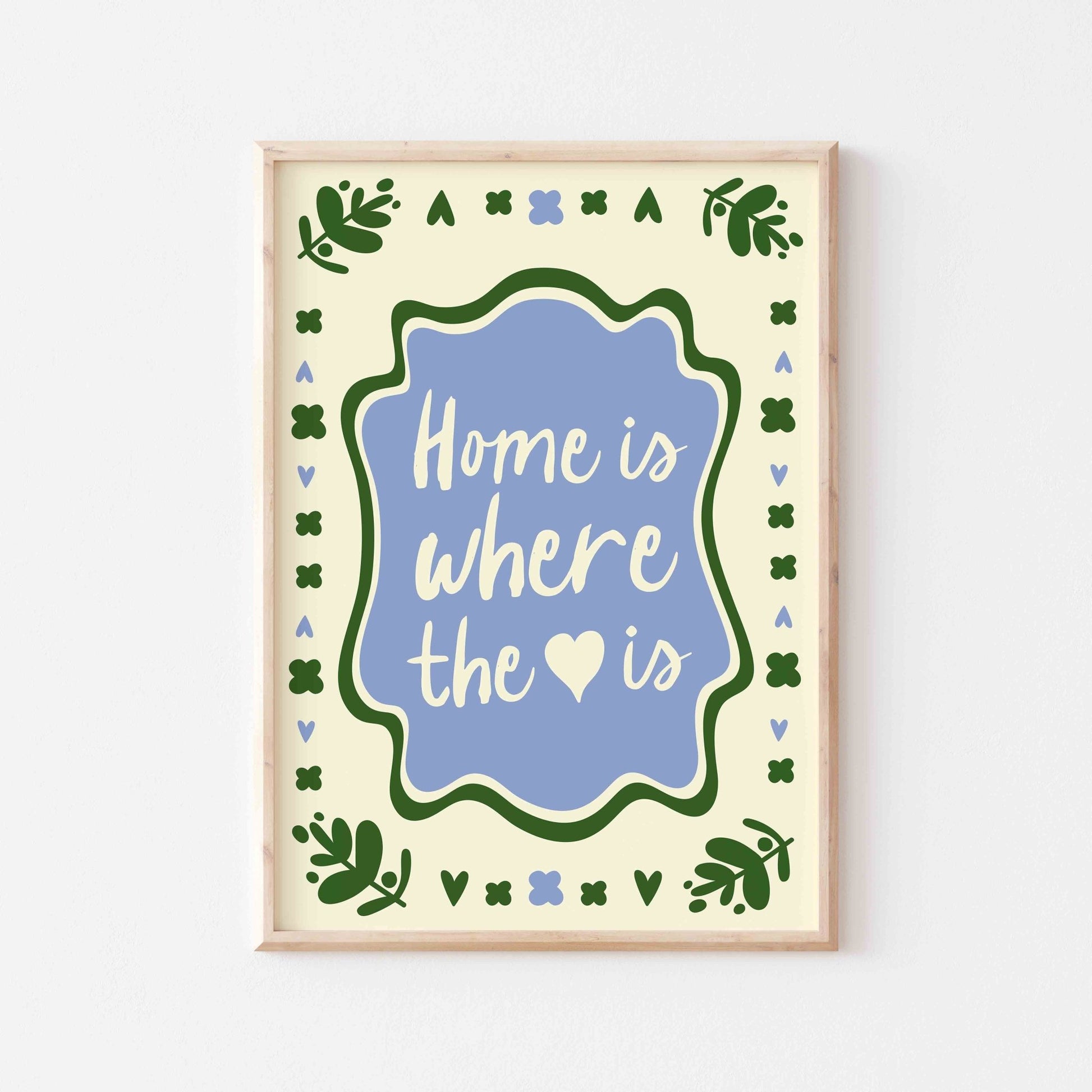 Home Is Where The Heart Is Art Print - Posterami