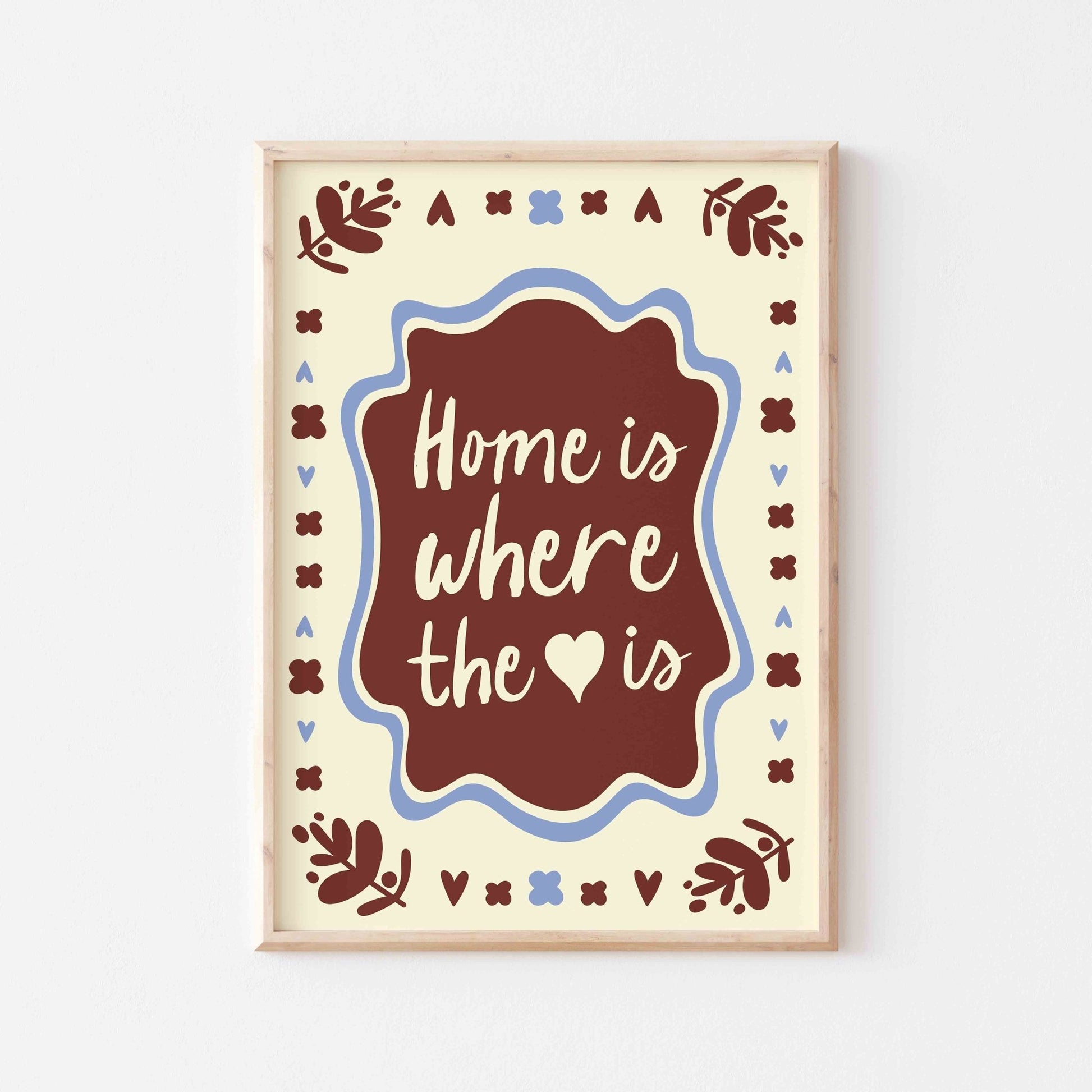 Home Is Where The Heart Is Art Print - Posterami