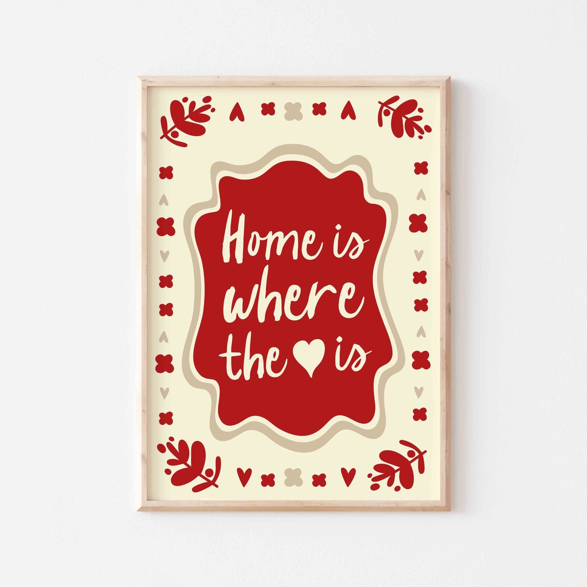 Home Is Where The Heart Is Art Print - Posterami