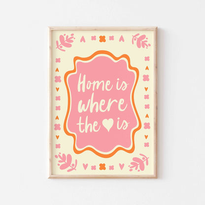 Home Is Where The Heart Is Art Print - Posterami