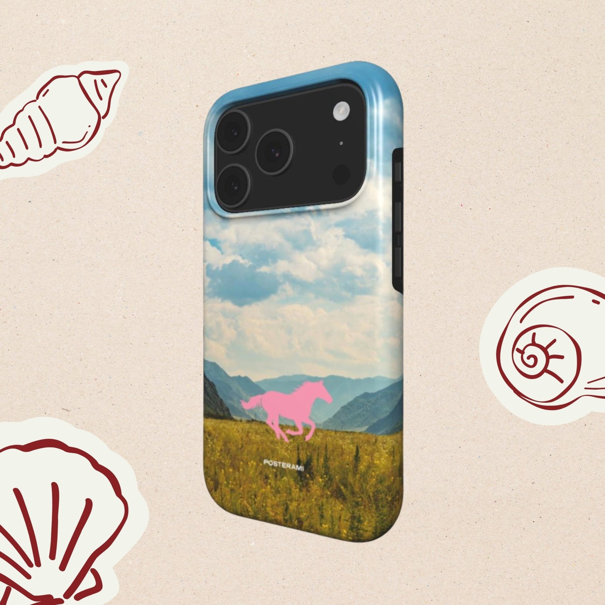 Horsin' Around Tough Phone Case - Posterami