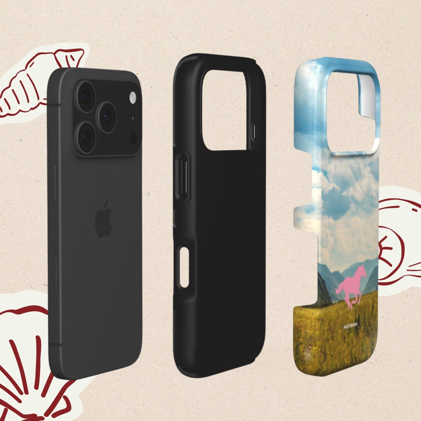Horsin' Around Tough Phone Case - Posterami