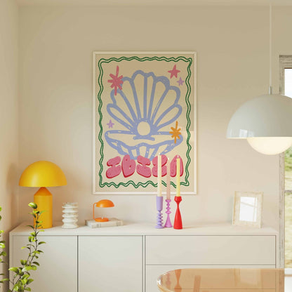 Ibiza Seashell Art Print - Posterami