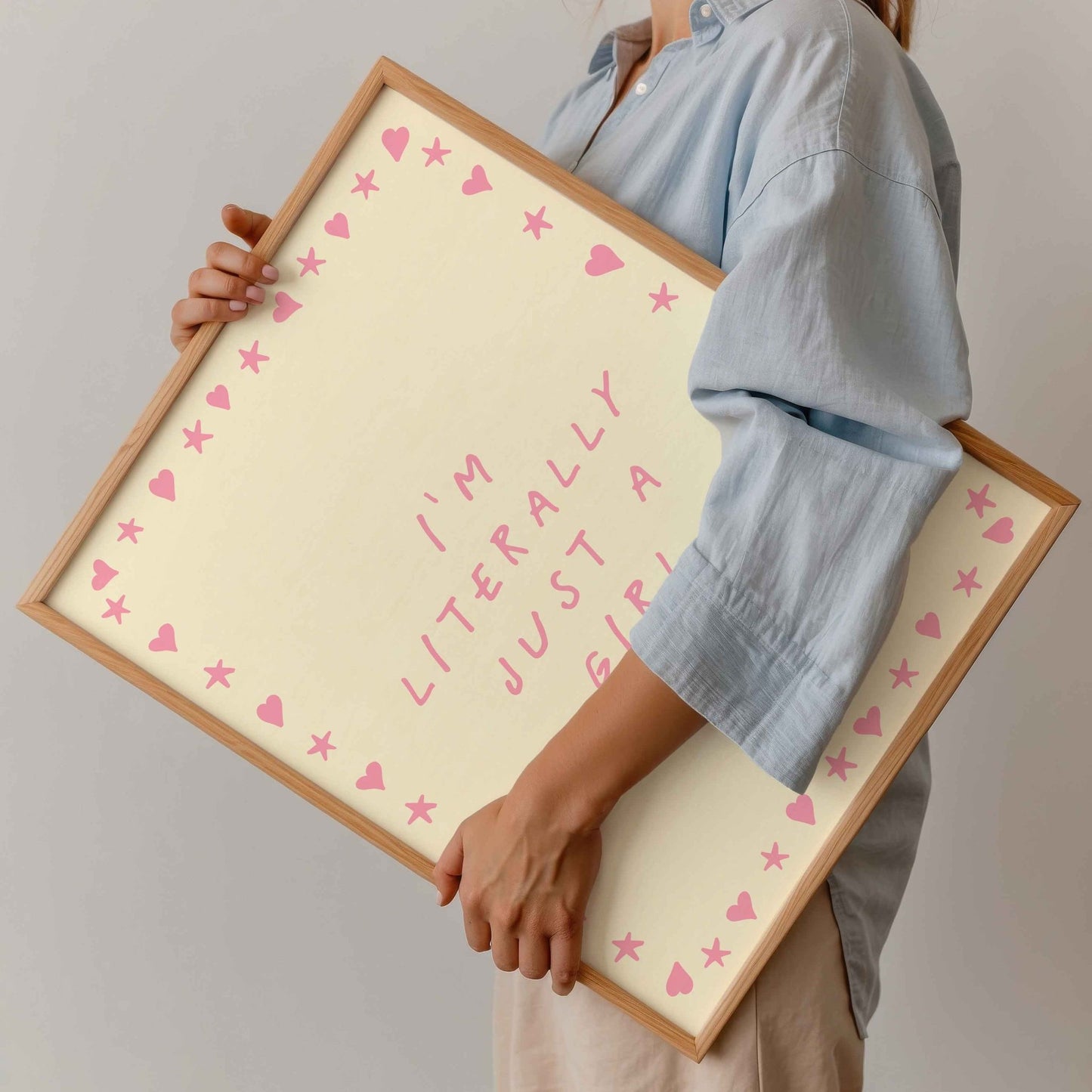 I'm Just A Girl Art Print - Posterami