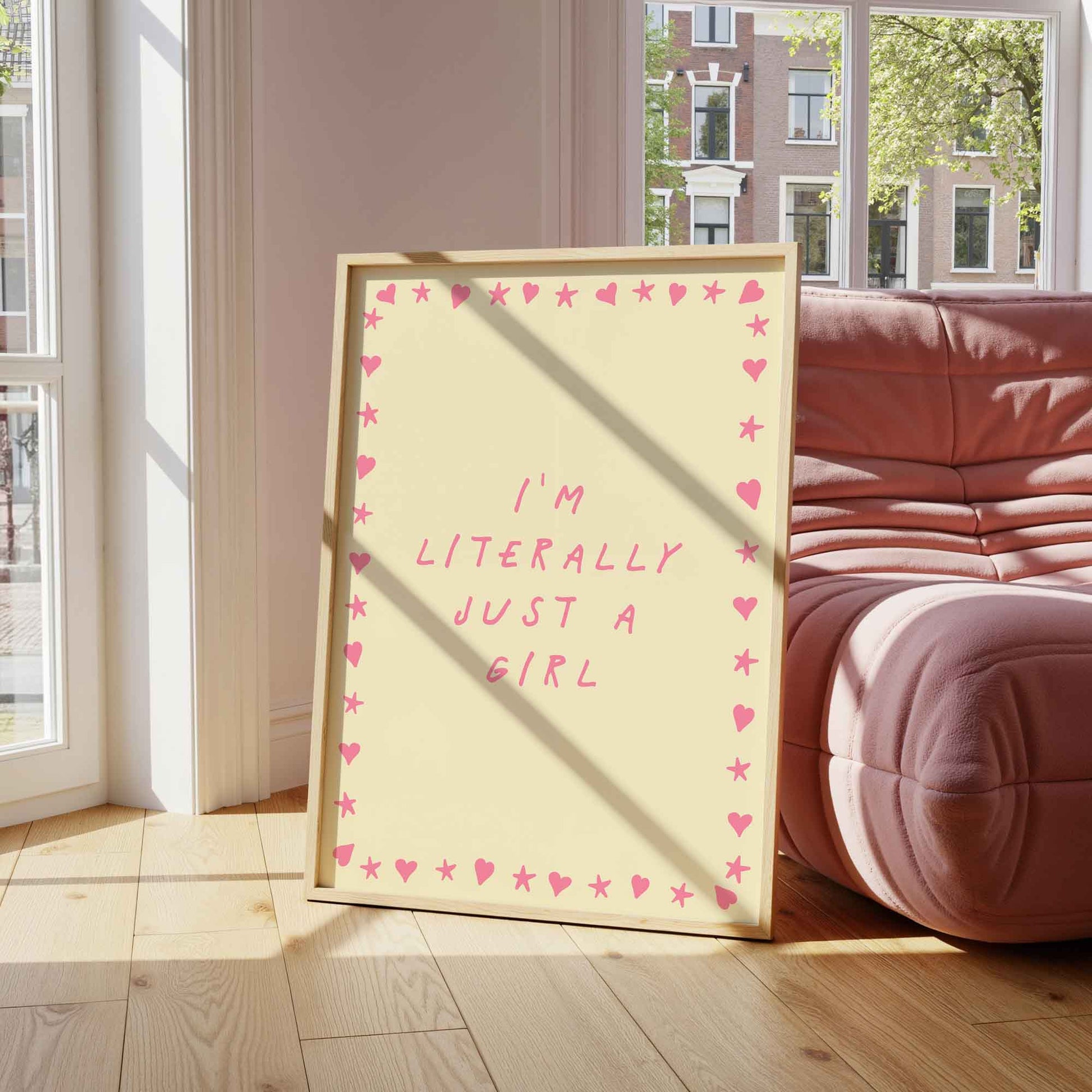 I'm Just A Girl Art Print - Posterami