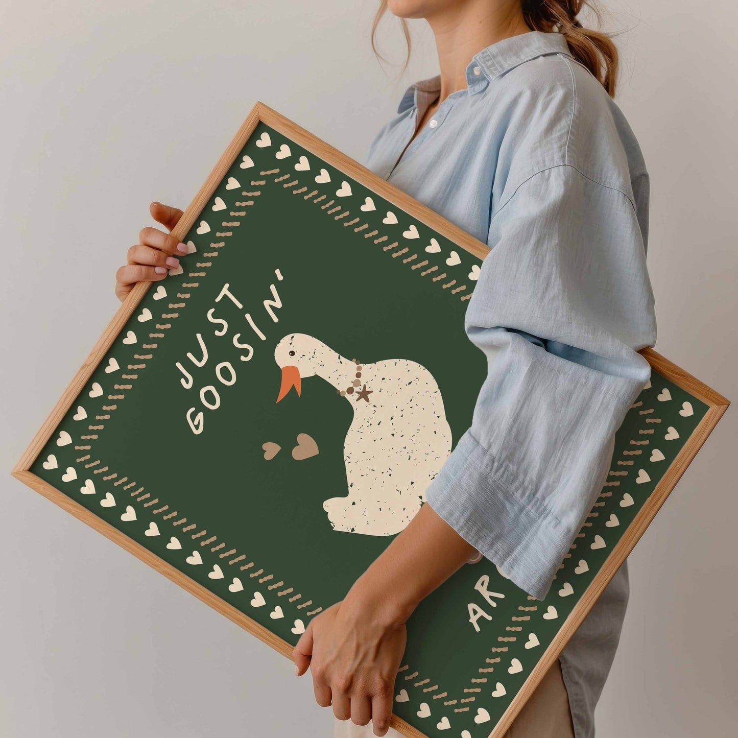 Just Goosin' Around Art Print - Posterami