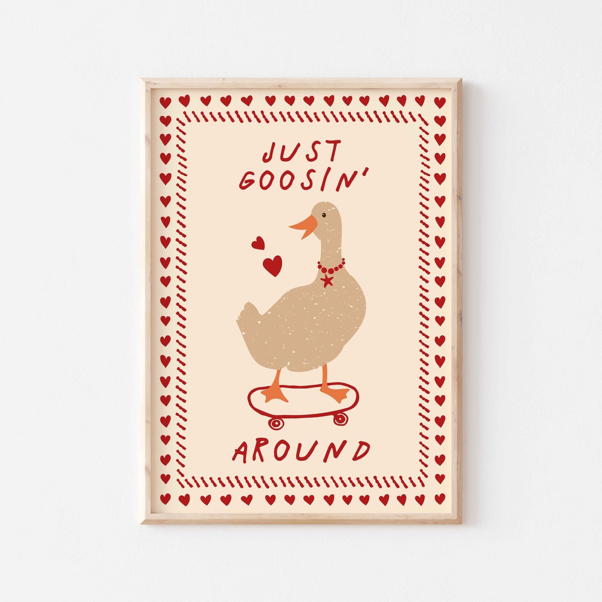 Just Goosin' Around Art Print - Posterami