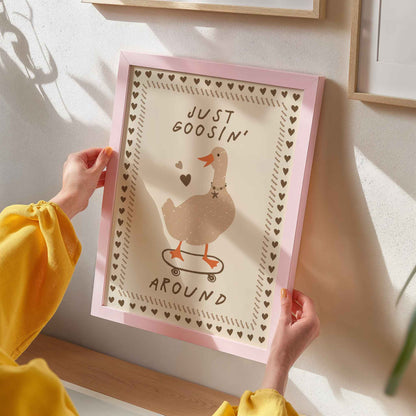 Just Goosin' Around Art Print - Posterami
