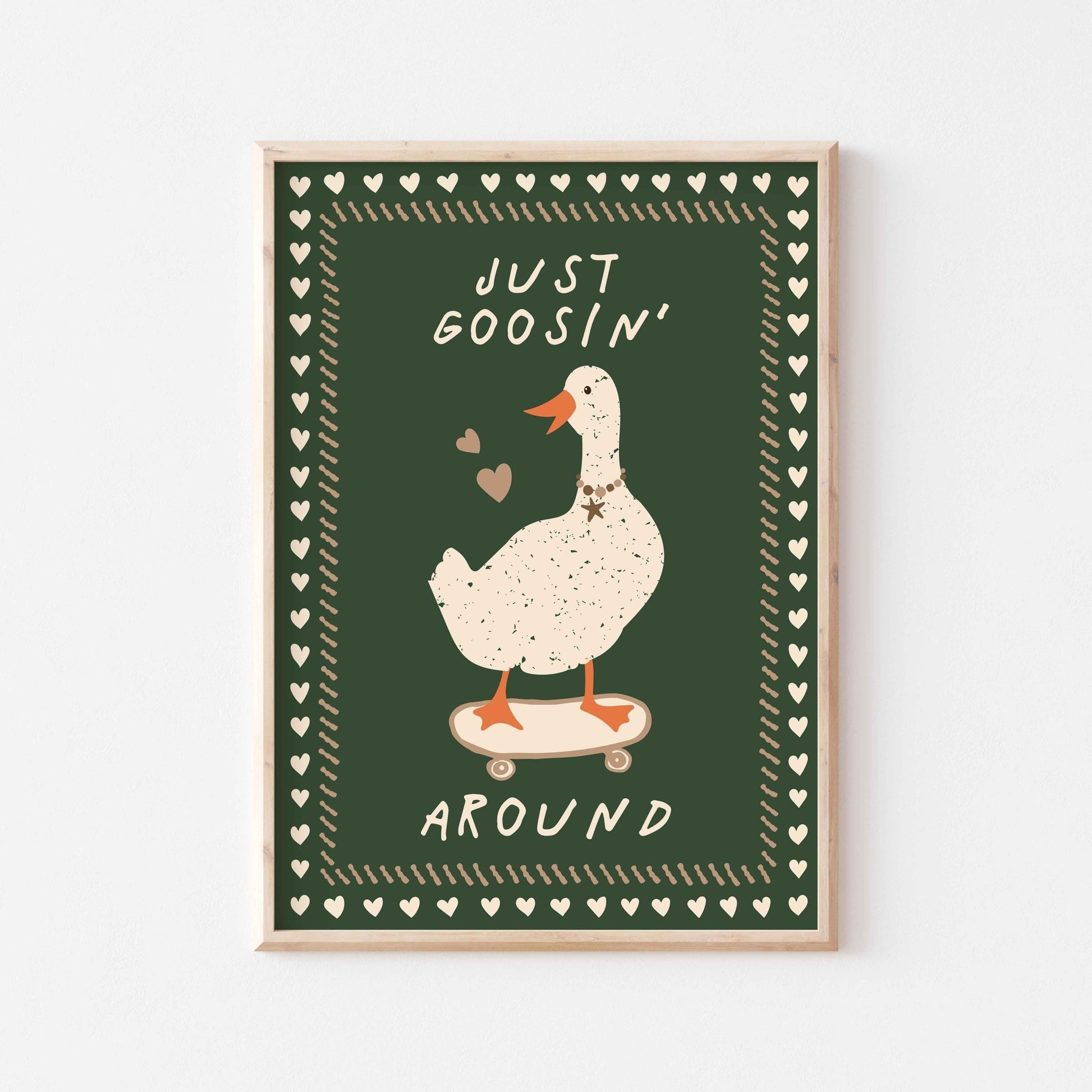 Just Goosin' Around Art Print - Posterami