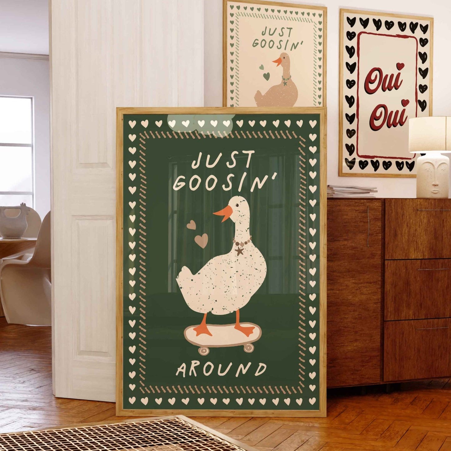 Just Goosin' Around Art Print - Posterami