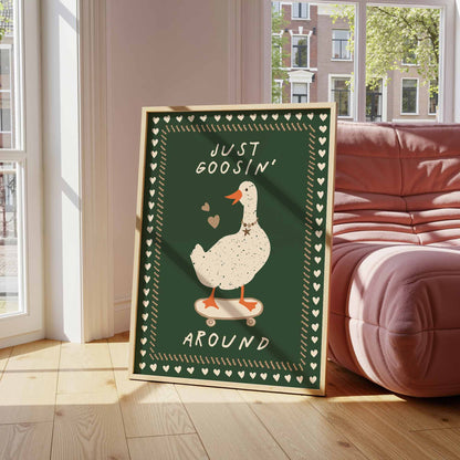 Just Goosin' Around Art Print - Posterami